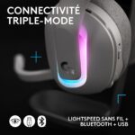 Logitech G522 Lightspeed Auriculares Gaming Inalámbricos RGB para PC, PS5 y Switch 2 - Imagen 5