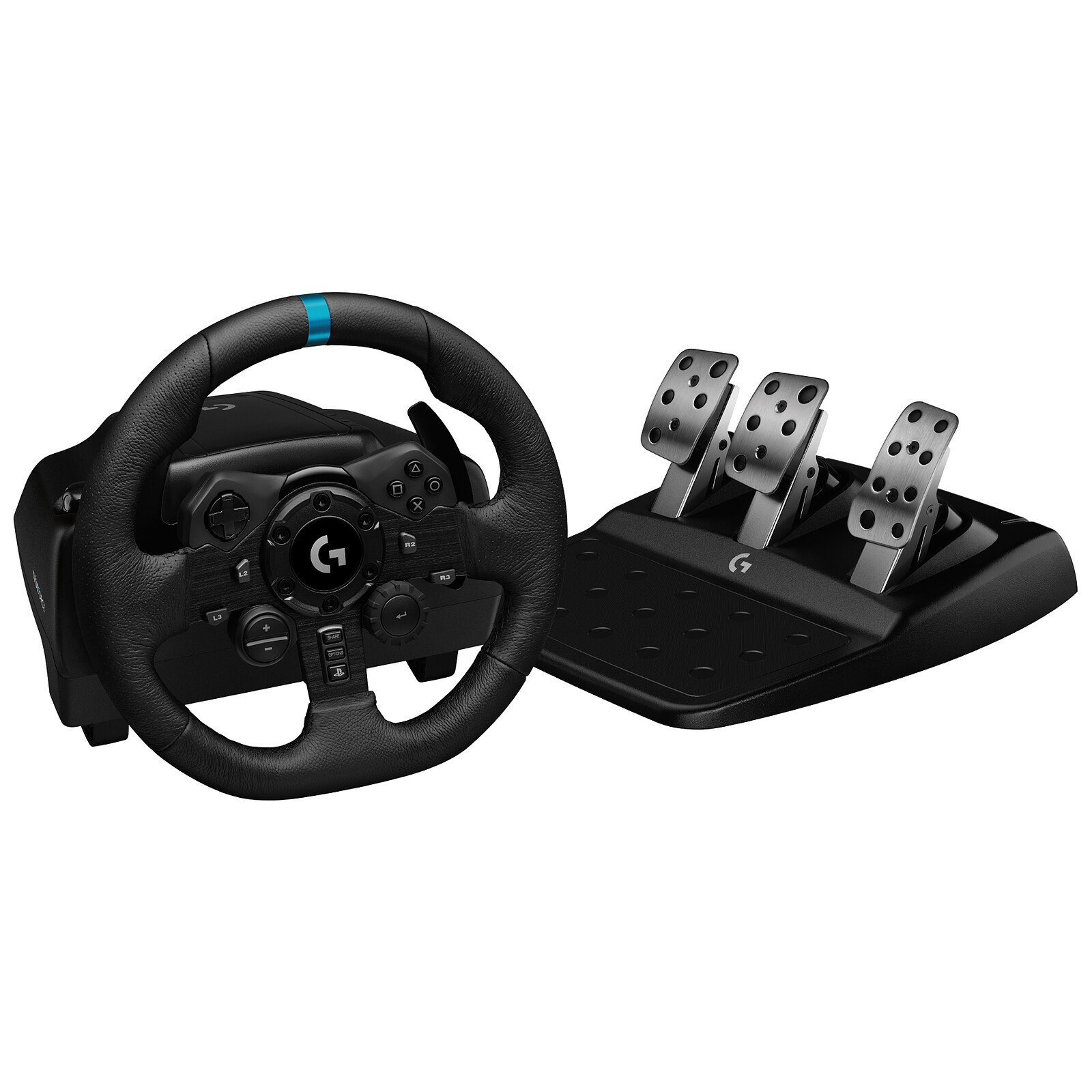 logitech-g923-pc-ps4.jpg Volante Logitech G923 TrueForce para PC y PS4 con Pedales y Force Feedback 900° - Imagen 1