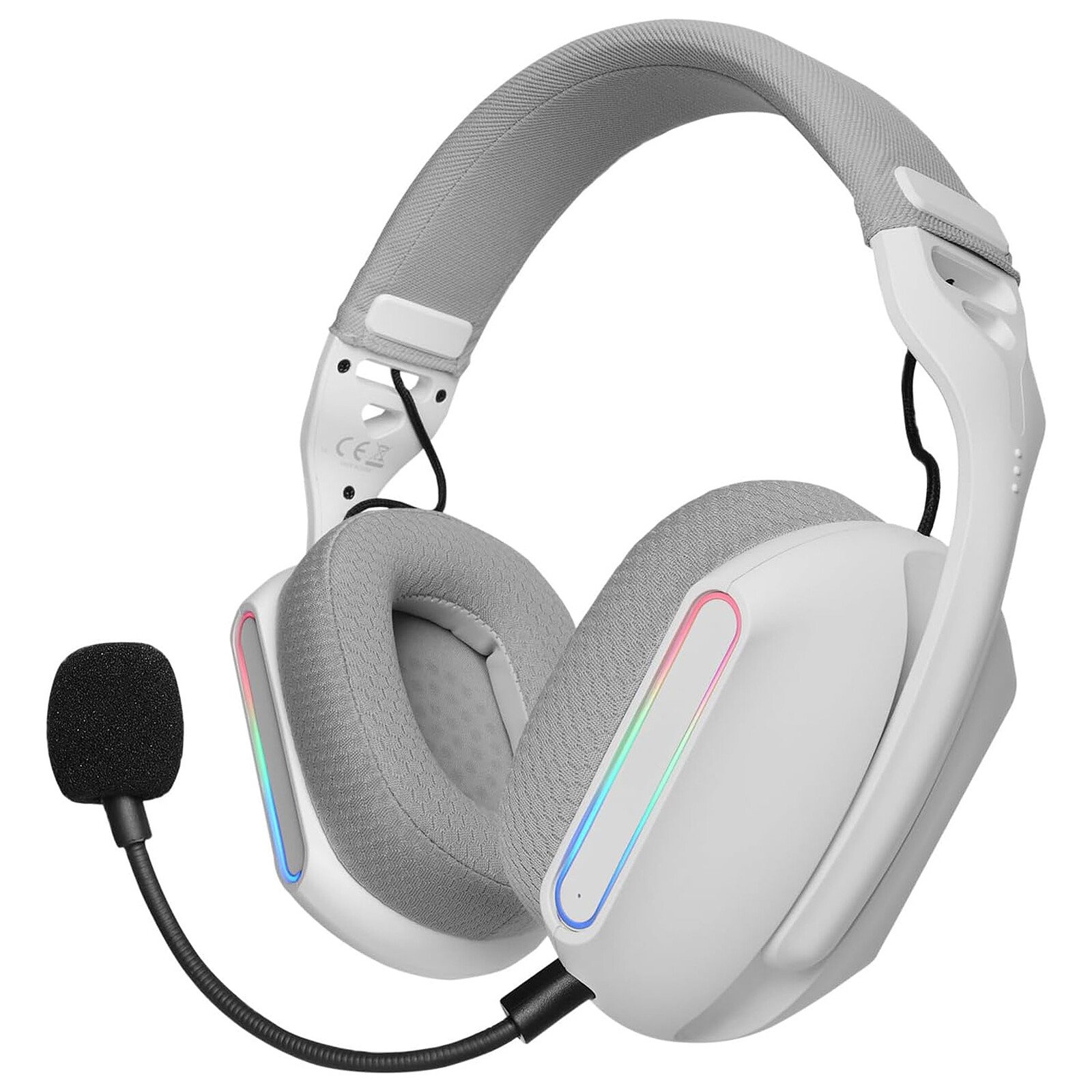 mars-gaming-mhw-pro-blanco.jpg Auriculares Gaming Inalámbricos Mars Gaming MHW-Pro 7.1 ARGB Bluetooth 5.3 - Imagen 1